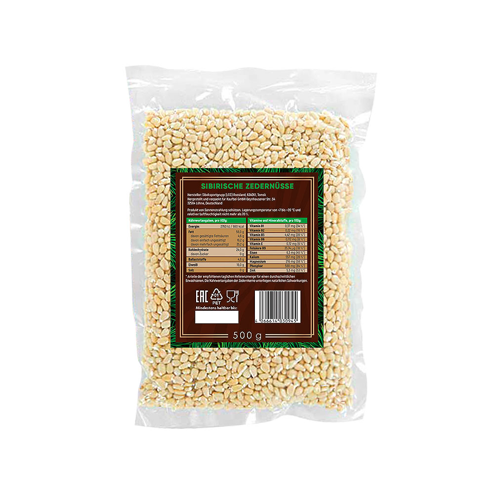 BARIN Set: Zedernüsse Premium 4x 500 g