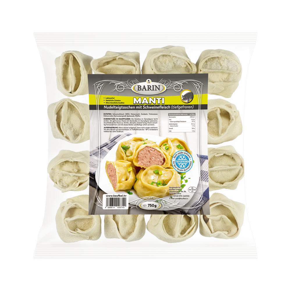 BARIN 6-tlg.-PROBIER-SET - handgemachte Teigwaren aus Tiefkühlsortiment (ca. 4,5 kg)
