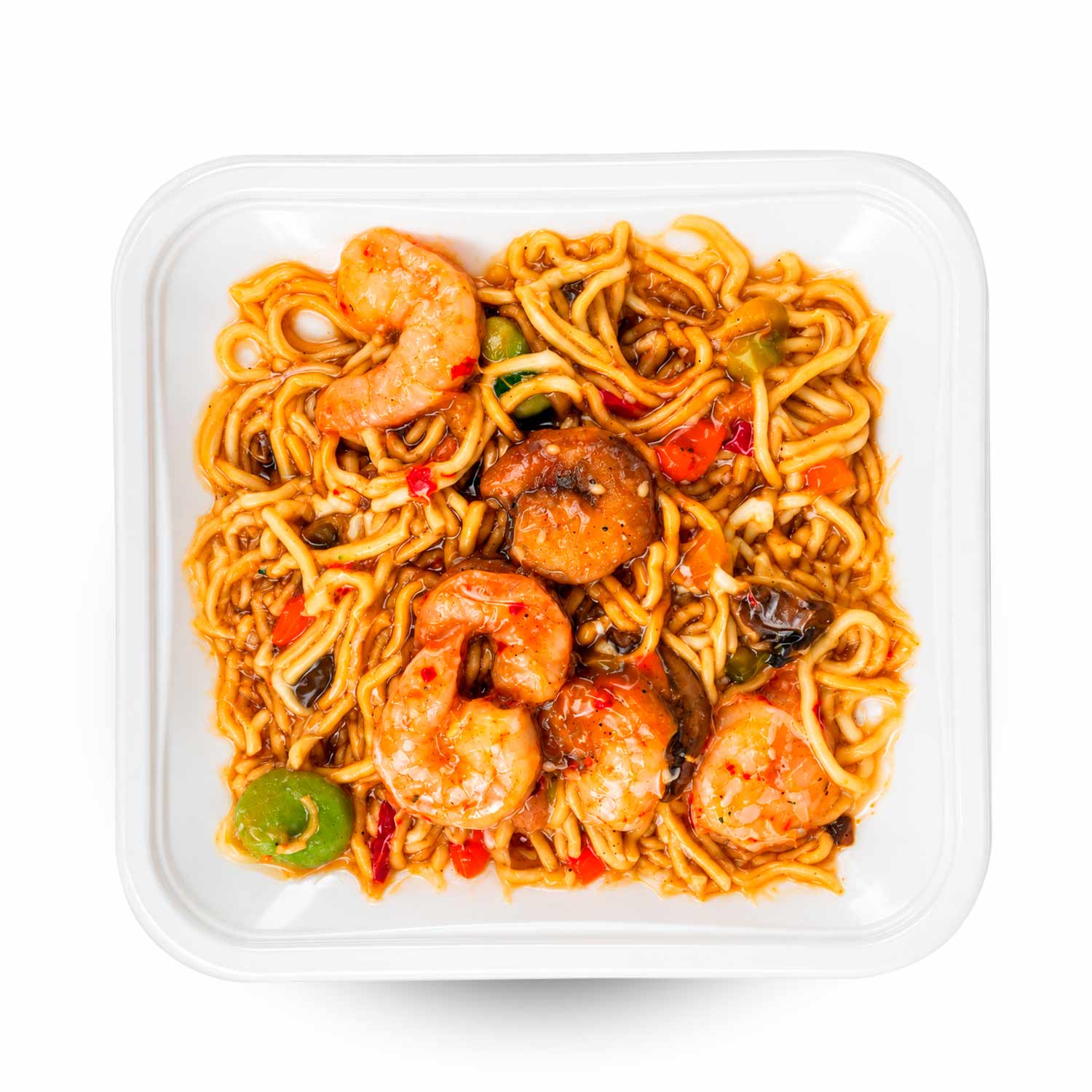 BARIN in 5 Minuten fertig Asiatische Bratnudeln mit Garnelen und Gemüse, 340 g