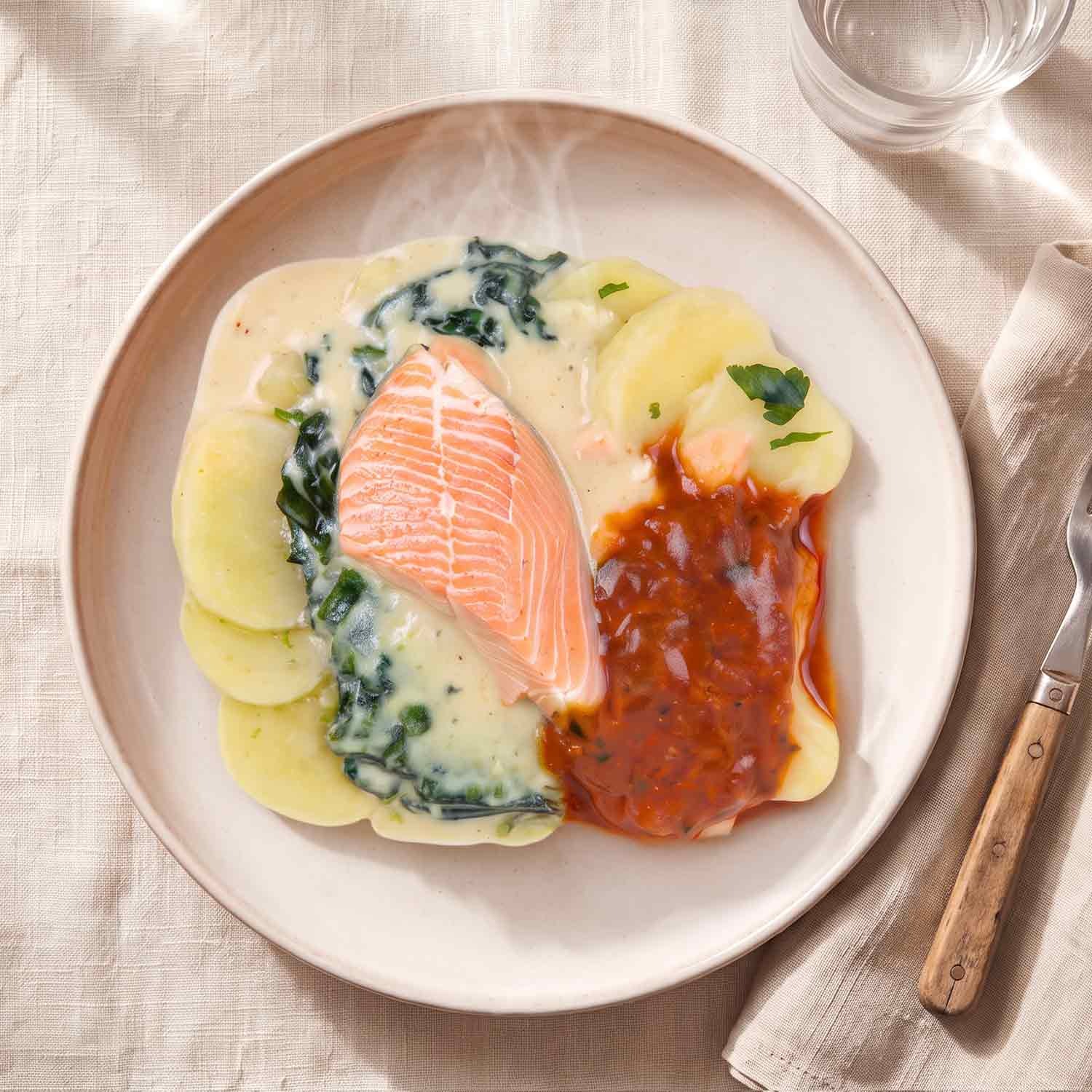 BARIN in 5 Minuten fertig Toskanischer Lachs mit ofengerösteten Rosmarin-Zitronen-Kartoffeln, 340 g