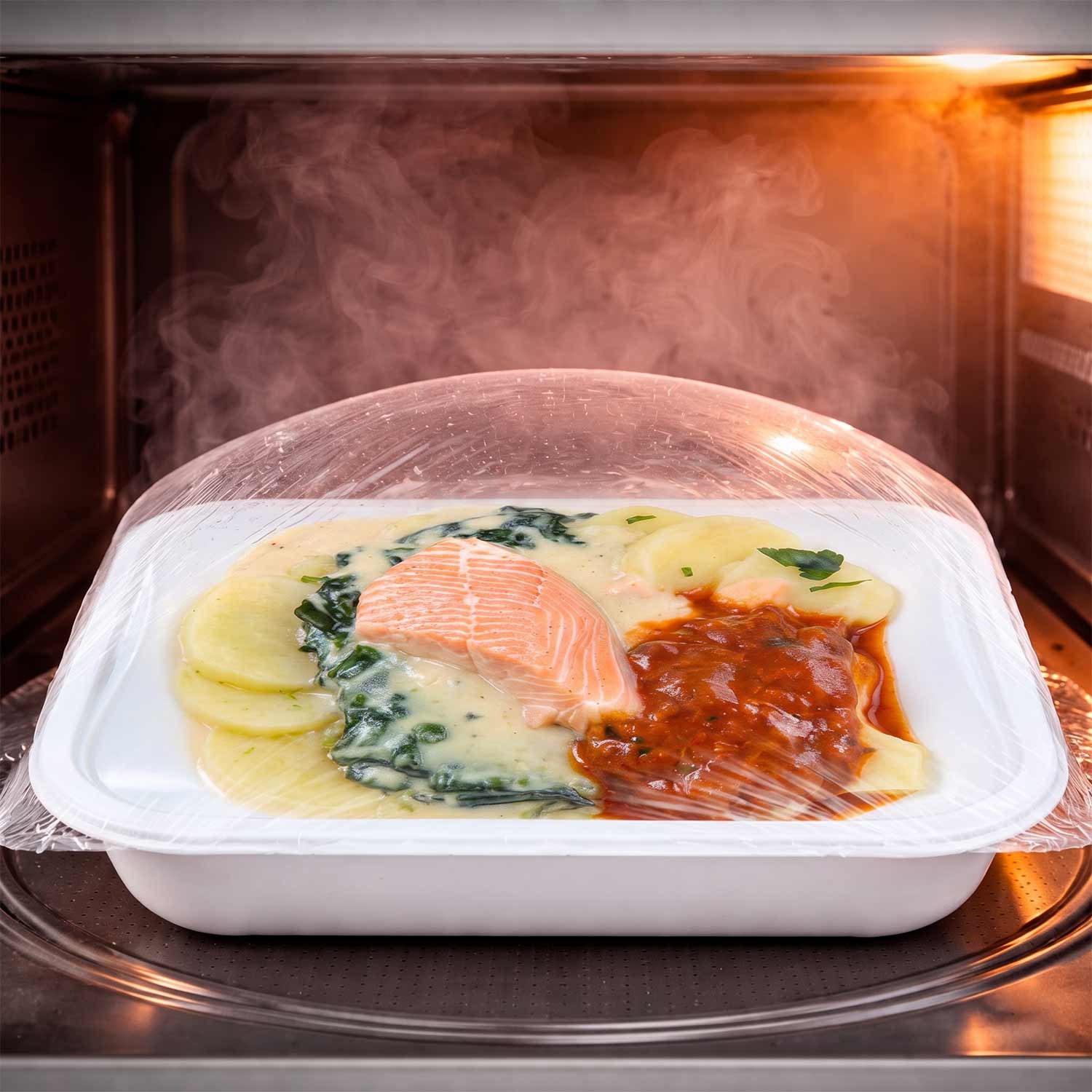 BARIN in 5 Minuten fertig Toskanischer Lachs mit ofengerösteten Rosmarin-Zitronen-Kartoffeln, 340 g