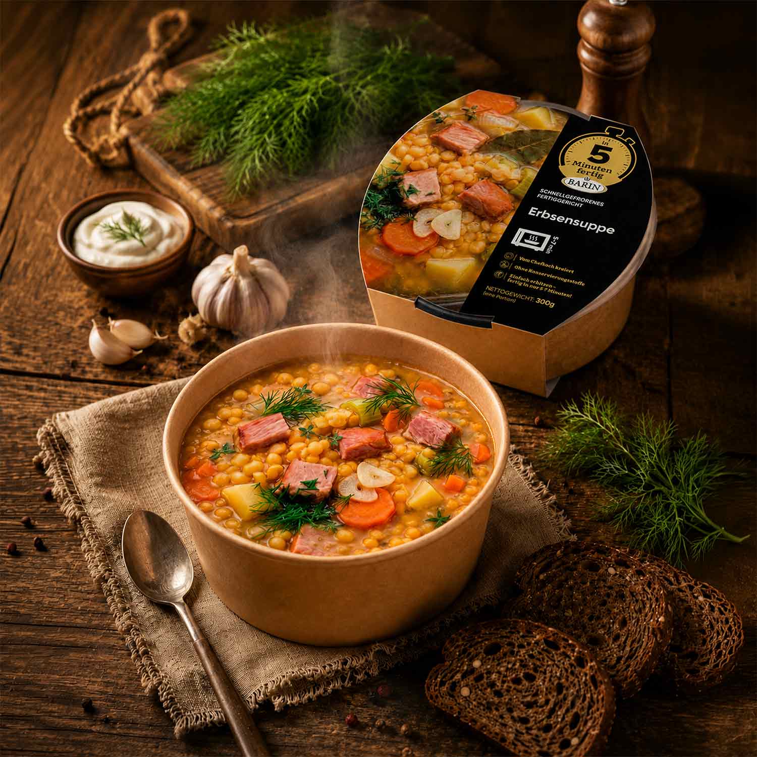BARIN in 5 Minuten fertig Erbsensuppe, 300 g