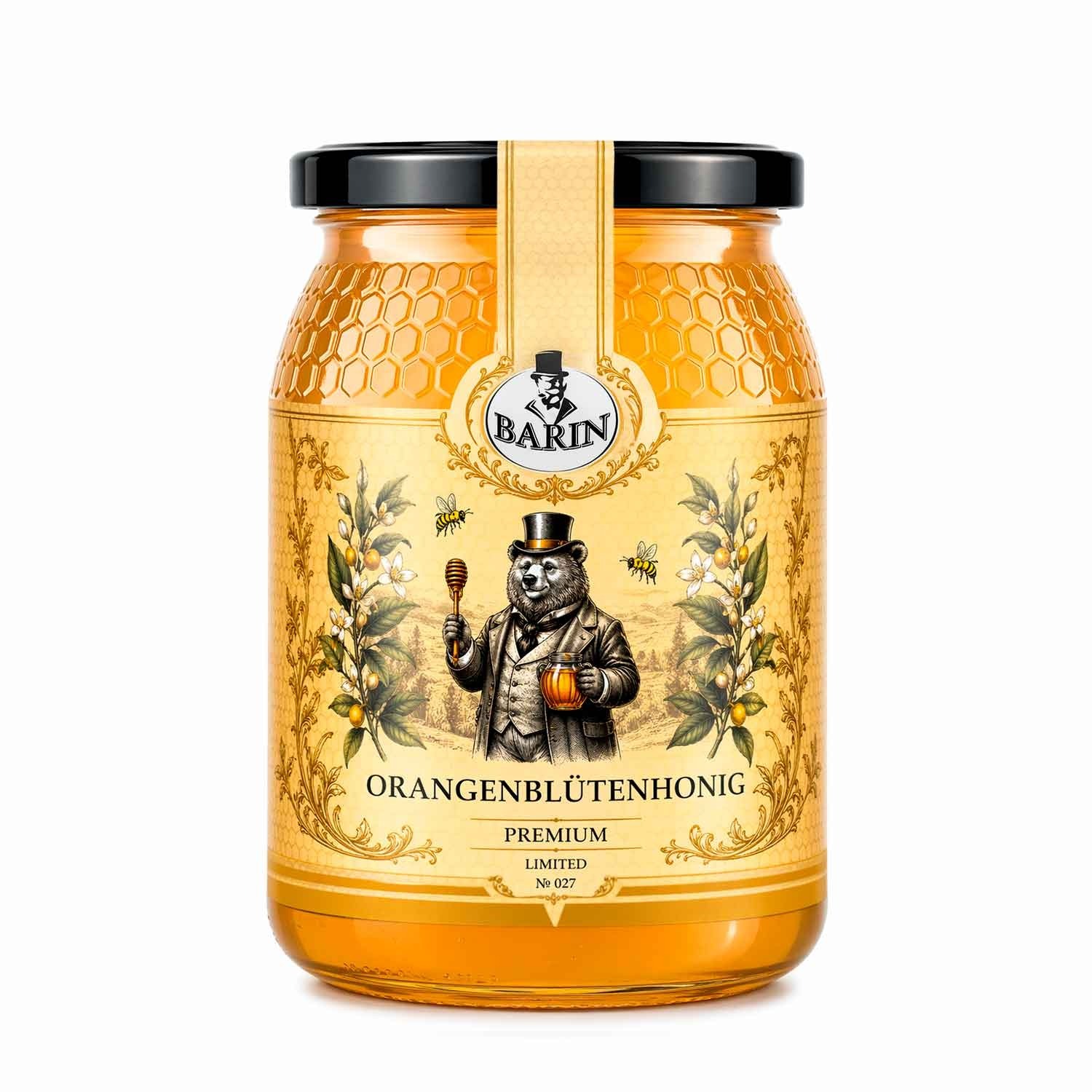 BARIN Honigset „IMMUNE BOOST“ – Orange, Eukalyptus & Kastanie (3 x 500 g)