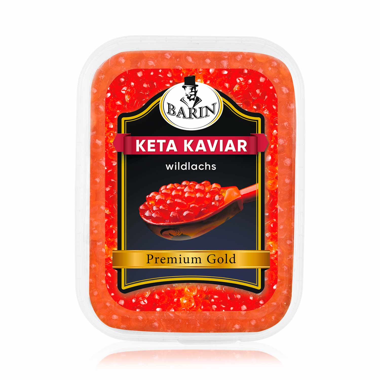 BARIN Kaviar-Set 3+1 Gratis: 4x Premium Gold Keta Lachskaviar, 250g (ges. 1000g)