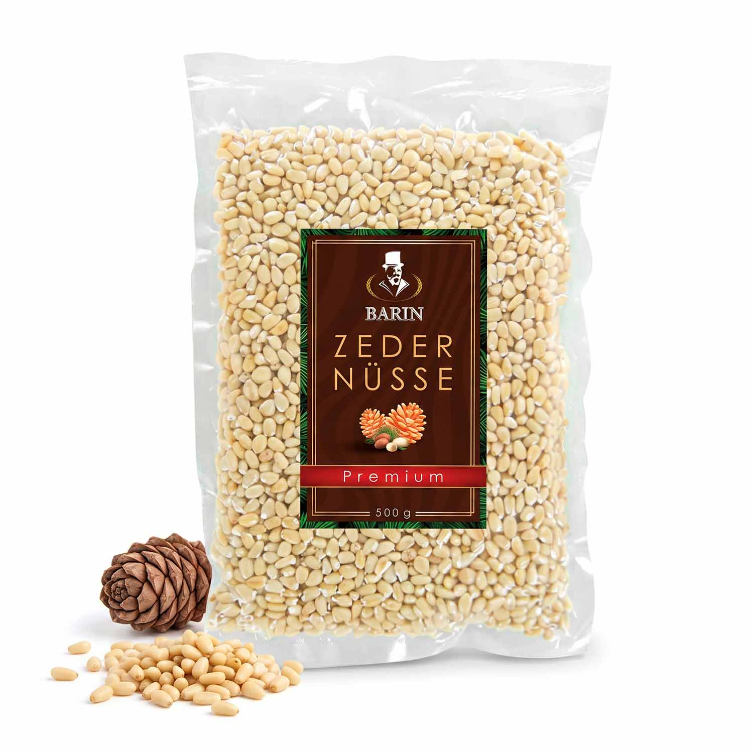 BARIN Set: Zedernüsse Premium 4x 500 g