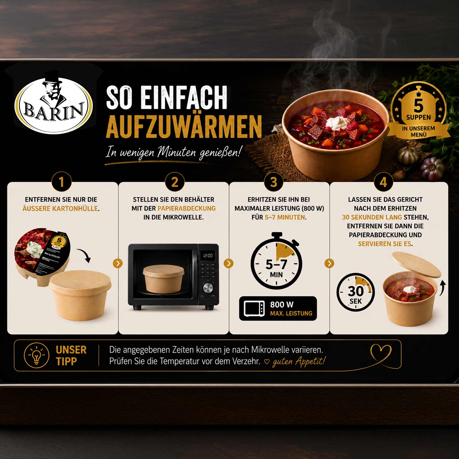 BARIN in 5 Minuten fertig Finnische Lachssuppe (Lohikeitto), 300 g