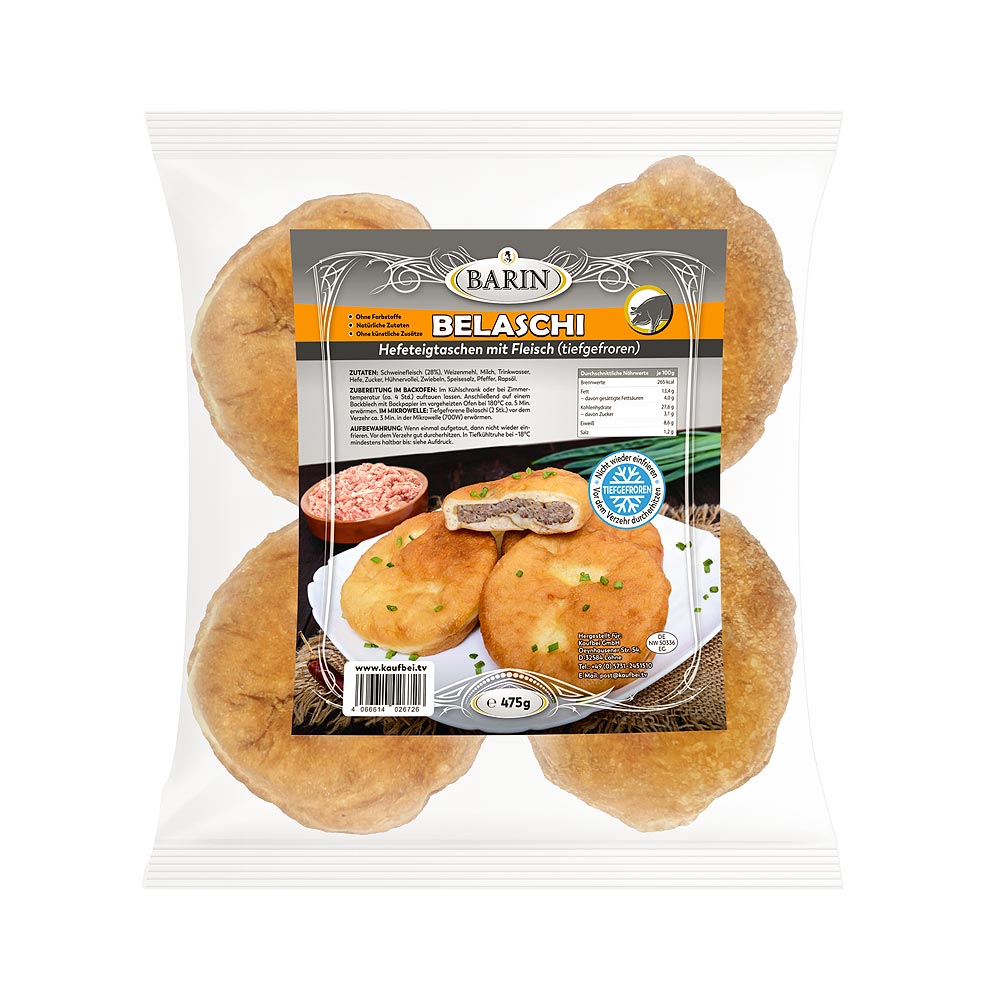BARIN 6-tlg.-PROBIER-SET - handgemachte Teigwaren aus Tiefkühlsortiment (ca. 4,5 kg)