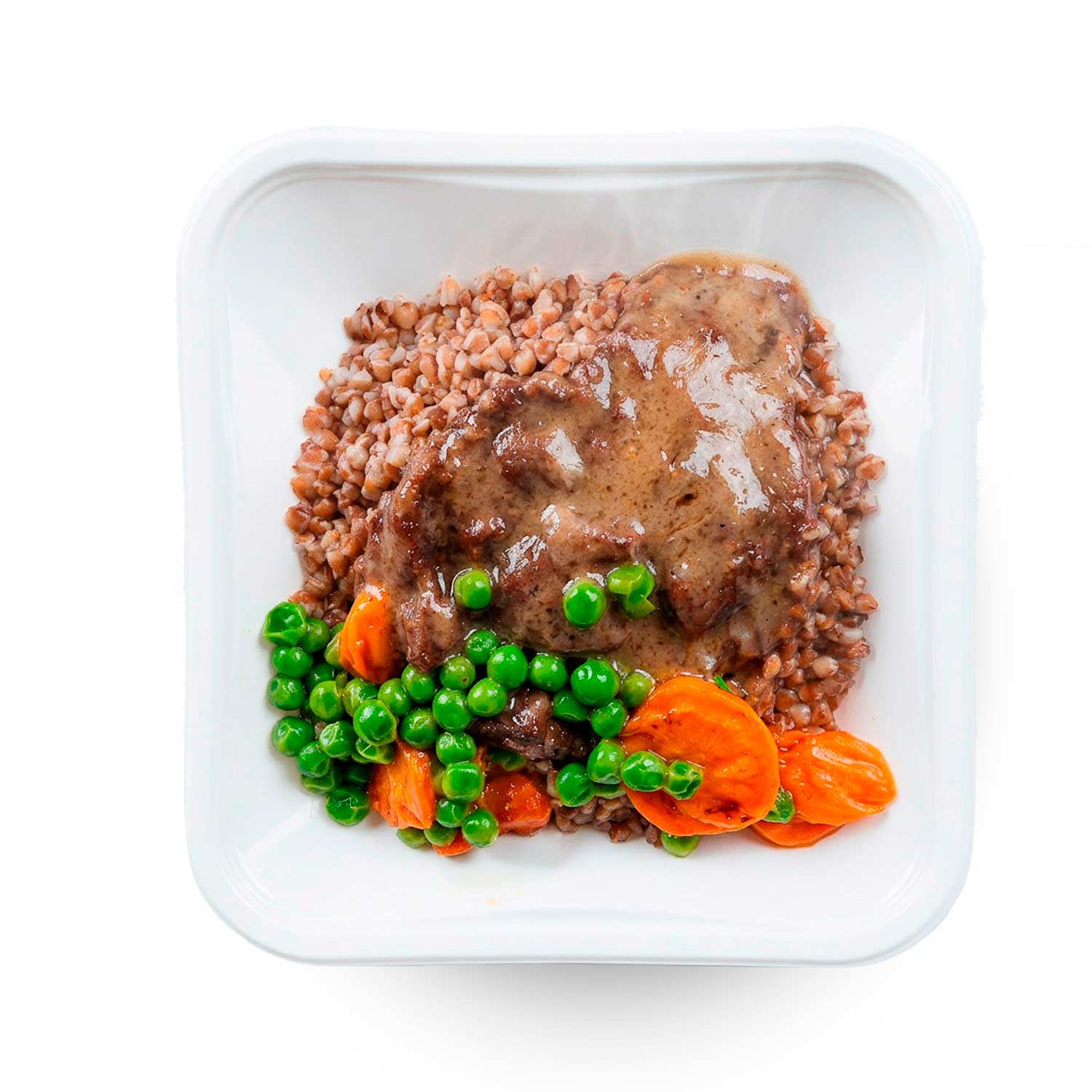 BARIN in 5 Minuten fertig Beef Stroganoff mit Buchweizen und Gemüse, 300 g