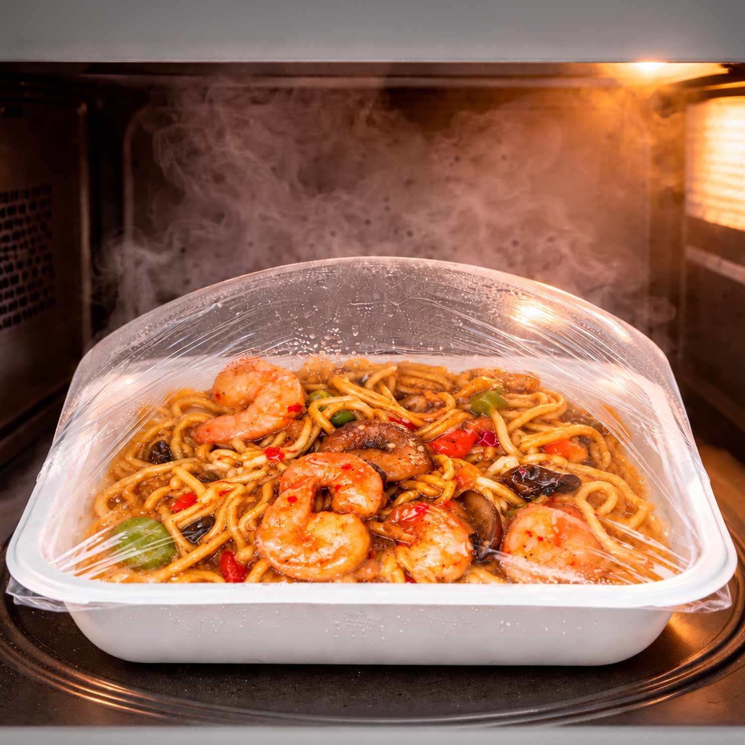 BARIN in 5 Minuten fertig Asiatische Bratnudeln mit Garnelen und Gemüse, 340 g
